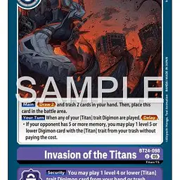 Invasion of the Titans (Near Mint) - Master