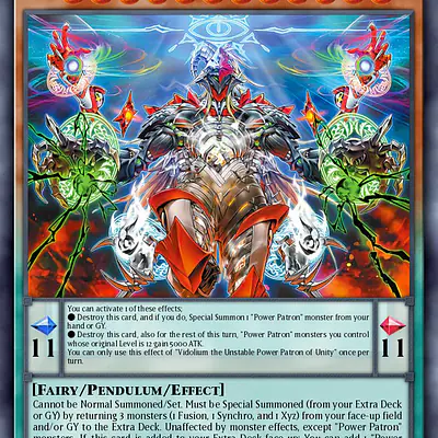 Vidolium the Unstable Power Patron of Unity (Near Mint) imagen principal