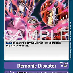 Demonic Disaster (Reprint) - Master