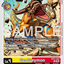 GeoGreymon (Reprint) - Master