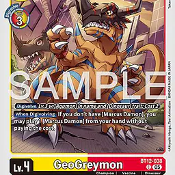 GeoGreymon (Reprint) - Master