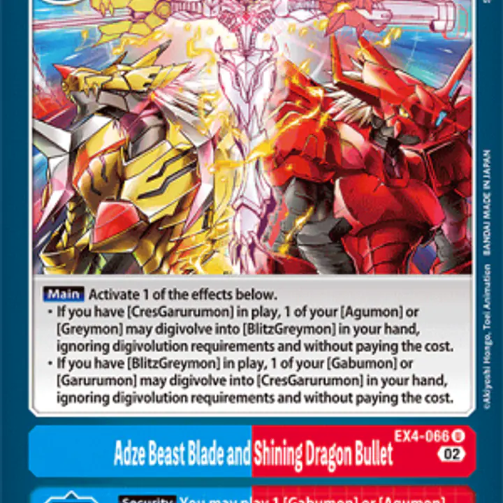 Adze Beast Blade and Shining Dragon Bullet - Master