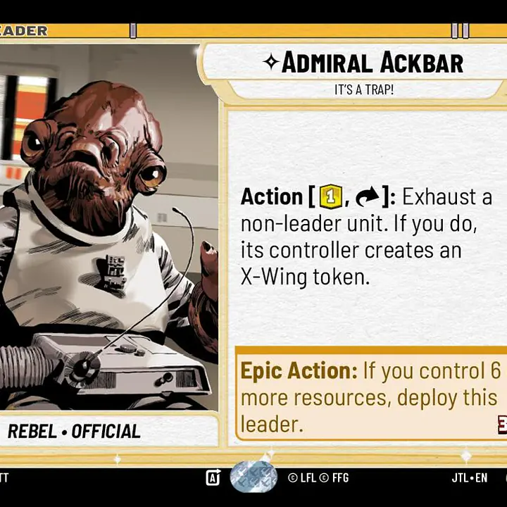 Admiral Ackbar (Near Mint) - Master
