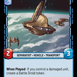 Trade Federation Shuttle (Near Mint) - Master